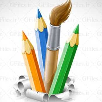آموزش برگ (تکنیک مداد رنگی)